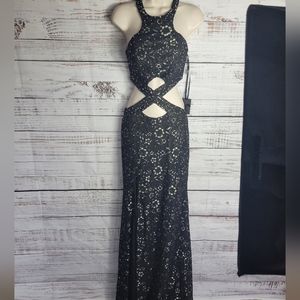 Stunning la femme sparkly lace dress